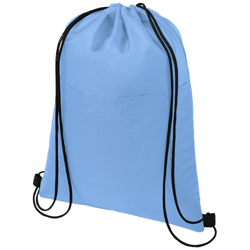 Sac à dos ficelle isotherme publicitaire 12 canettes Oriole Bleu clair